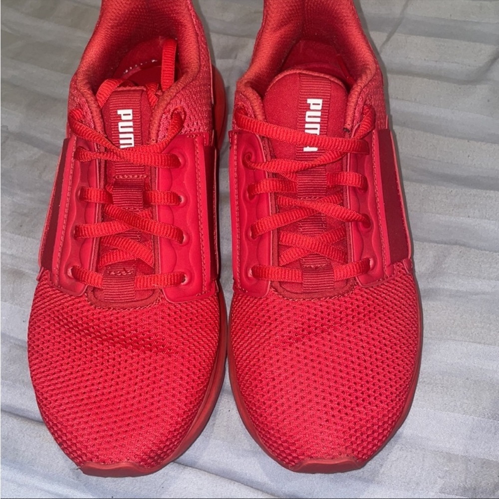 Red Puma Soft Foam Sneakers - Picture 3 of 6